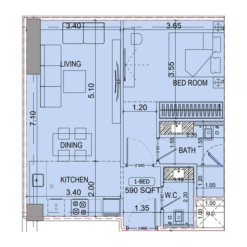 1 Bedroom
